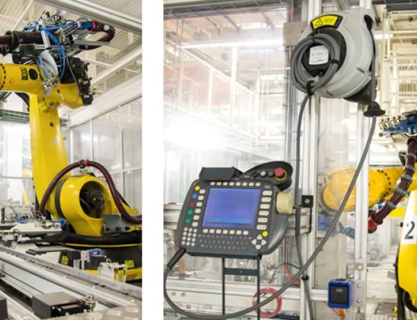 Image of industrial robots