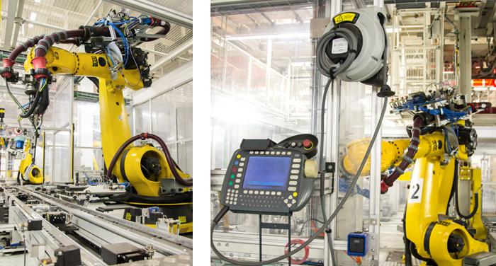 Image of industrial robots